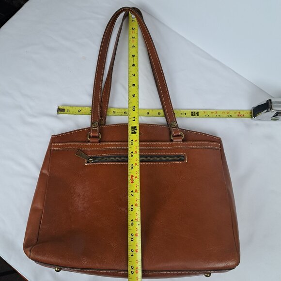 Patricia Nash Poppy Tote Shoulder Bag Brown Leather - Picture 15 of 16